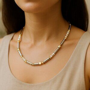 **✨ SET 3PZ Light Gray Hematite & Howlite